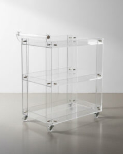 Heavy-Duty Transparent Plexiglass Trolley – Custom Sizes