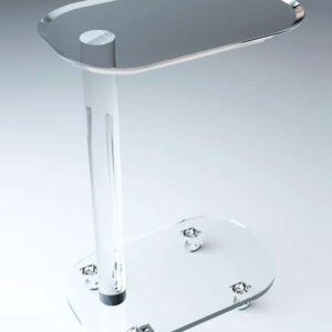 Sleek Acrylic C-Shape Serving Table