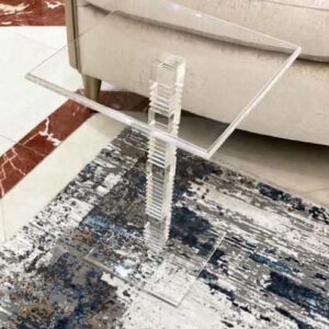 Modern Acrylic Square Serving Table