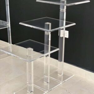 Triple Acrylic Display Stand – Modern & Sturdy