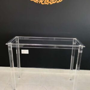 Custom Clear Acrylic Console Table – 120x40x90 cm