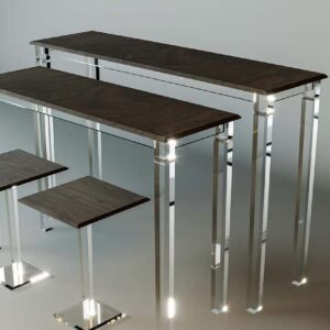 Modern 4-Piece Console & Service Table Set