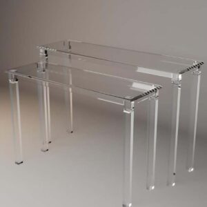 Modern Acrylic Console Table Set – 2 Pieces