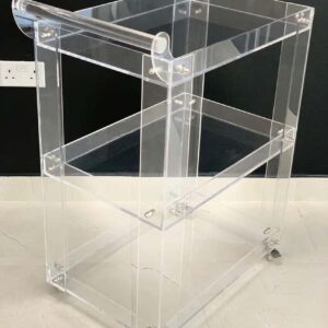 Heavy-Duty Transparent Plexiglass Trolley – Custom Sizes