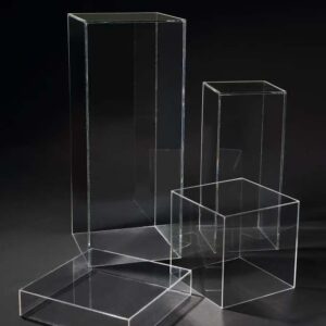 Transparent Acrylic Display Stands – Set of 4