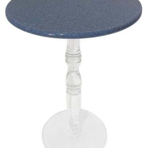Blue Marble Acrylic Table – 35”