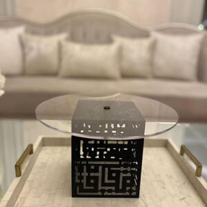 Acrylic Cake Stand with Arabic Calligraphy