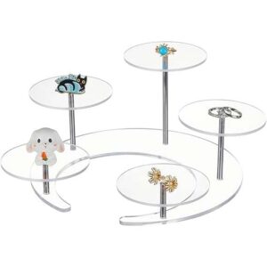 5-Tier Round Clear Acrylic Display Stand – Elegant Organizer