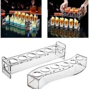 Acrylic Shot Glass Holder Set of 2