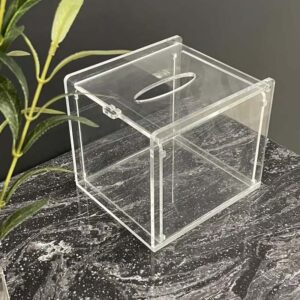 Premium Acrylic Tissue Box Holder – 20x20x25 cm
