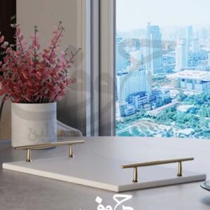 Premium Acrylic Tray with Gold Handles