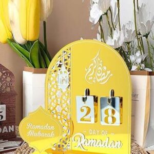 Ramadan Countdown Calendar – 30-Day Gold & Silver Decor