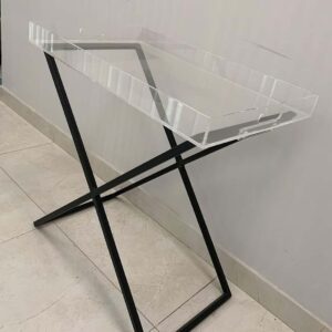 Modern Clear Acrylic Tray with Stand