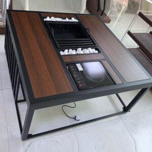 Coffee Table with Built-in Induction Cooker