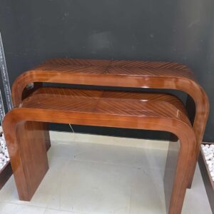 Elegant Wooden Console Table Set, 2-Piece