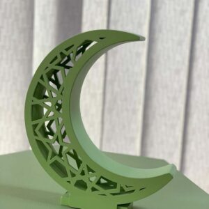 Islamic Crescent Wooden Ramadan Stand