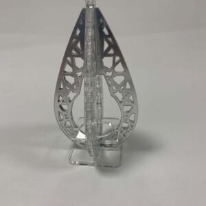 Horoof Home® Luxury Silver Acrylic Censer, Geometric Design