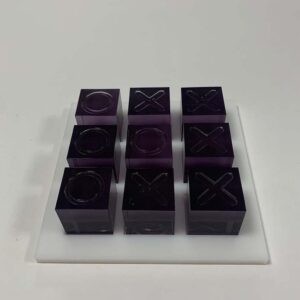 Acrylic Tic-Tac-Toe Game – Elegant & Modern