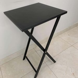 Modern Black Foldable Table – Space-Saving & Sturd