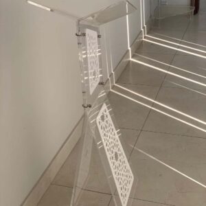 Luxury Clear Acrylic Book Stand – Adjustable & Elegant Display