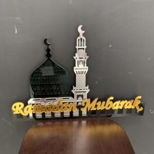 Luxury Multi-Color Acrylic Ramadan Sign – Elegant Islamic Décor