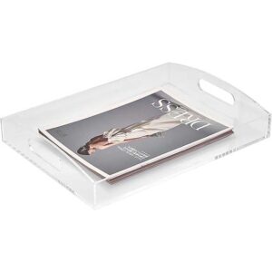 Clear Acrylic Tray with Handles – Multipurpose Organizer