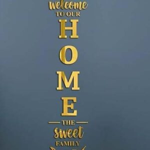 Golden Acrylic Mirror – Stylish Welcome Wall Décor