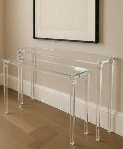 Modern Acrylic Console Table Set – 2 Pieces