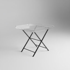 Modern Clear Acrylic Tray with Stand