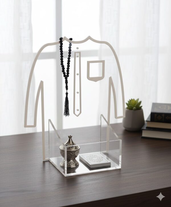 Thobe Display Elegant Clear Acrylic Thobe Holder – Modern Organizer & Display ...