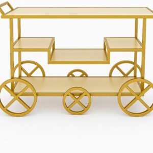 Luxury Gold Buffet Trolley – 180x50x90cm