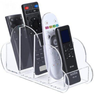 Clear Acrylic Remote Holder – 4 Slots