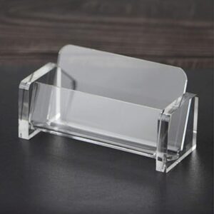 Clear Acrylic Business Card Holder – 11x4.5x5.5 cm Desk Display Stand