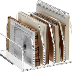 Clear Acrylic Desk Organizer with 5 Sections