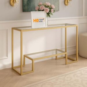 Modern Gold Acrylic Console Table – 110×40×80 cm