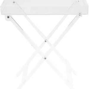 Clear Acrylic Folding Tray Table .