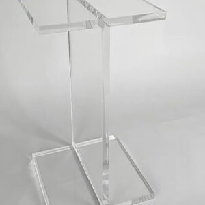 Clear Acrylic Modern Side Table .