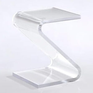 Clear Acrylic Z Side Table .